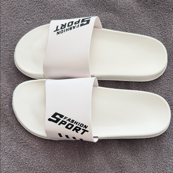 fashion sport Shoes - Women's White Slide Slippers